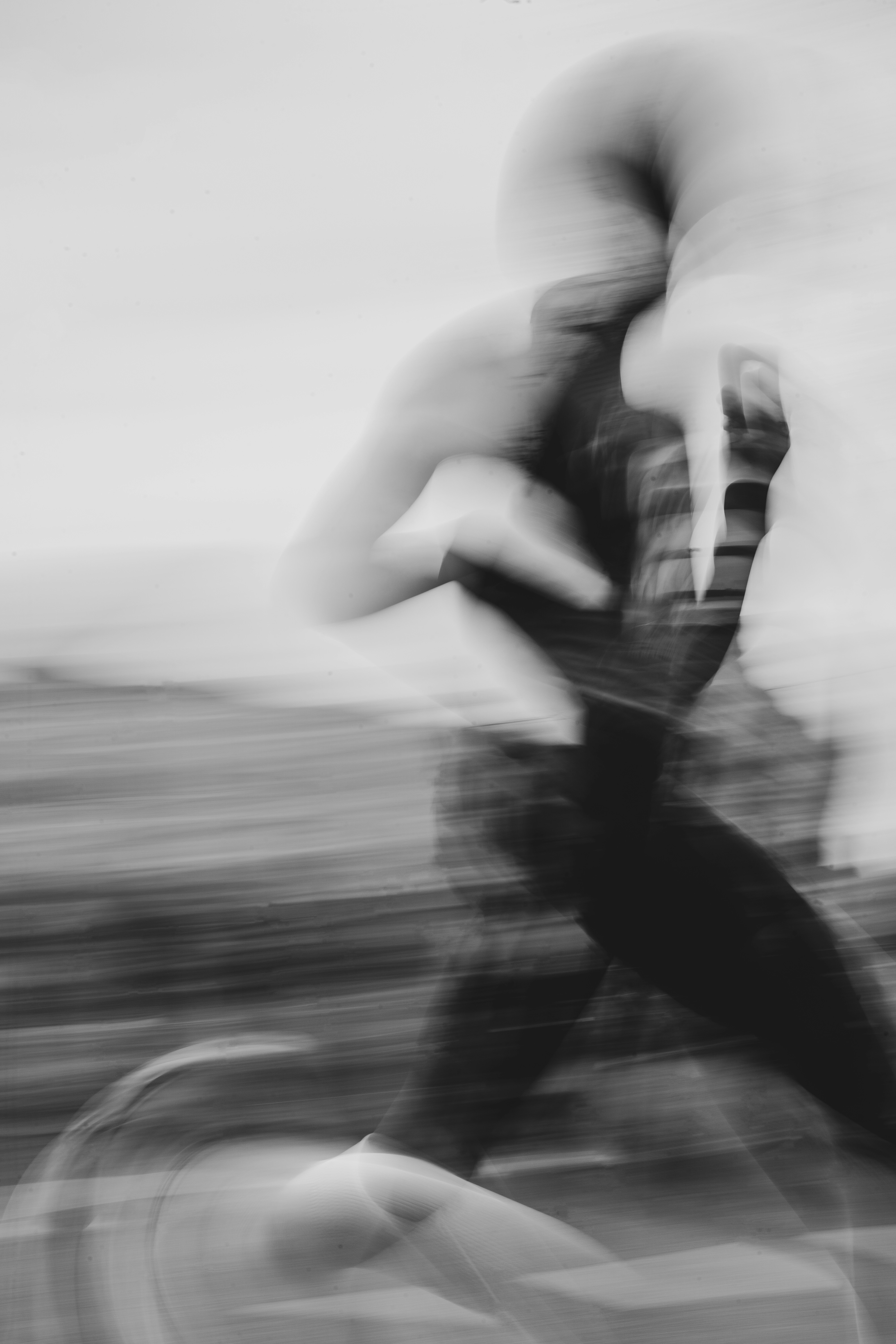 Runner in motion